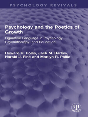 cover image of Psychology and the Poetics of Growth